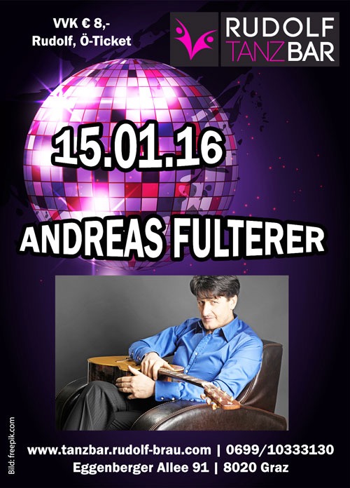 Andreas Fulterer live im Rudolf Graz Eggenberg